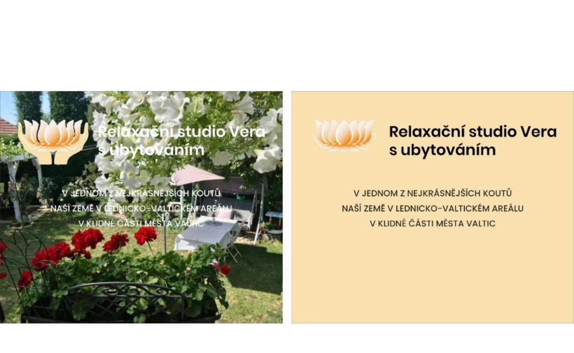 Relaxacni Studio Vera S Ubytovanim فالتيس المظهر الخارجي الصورة